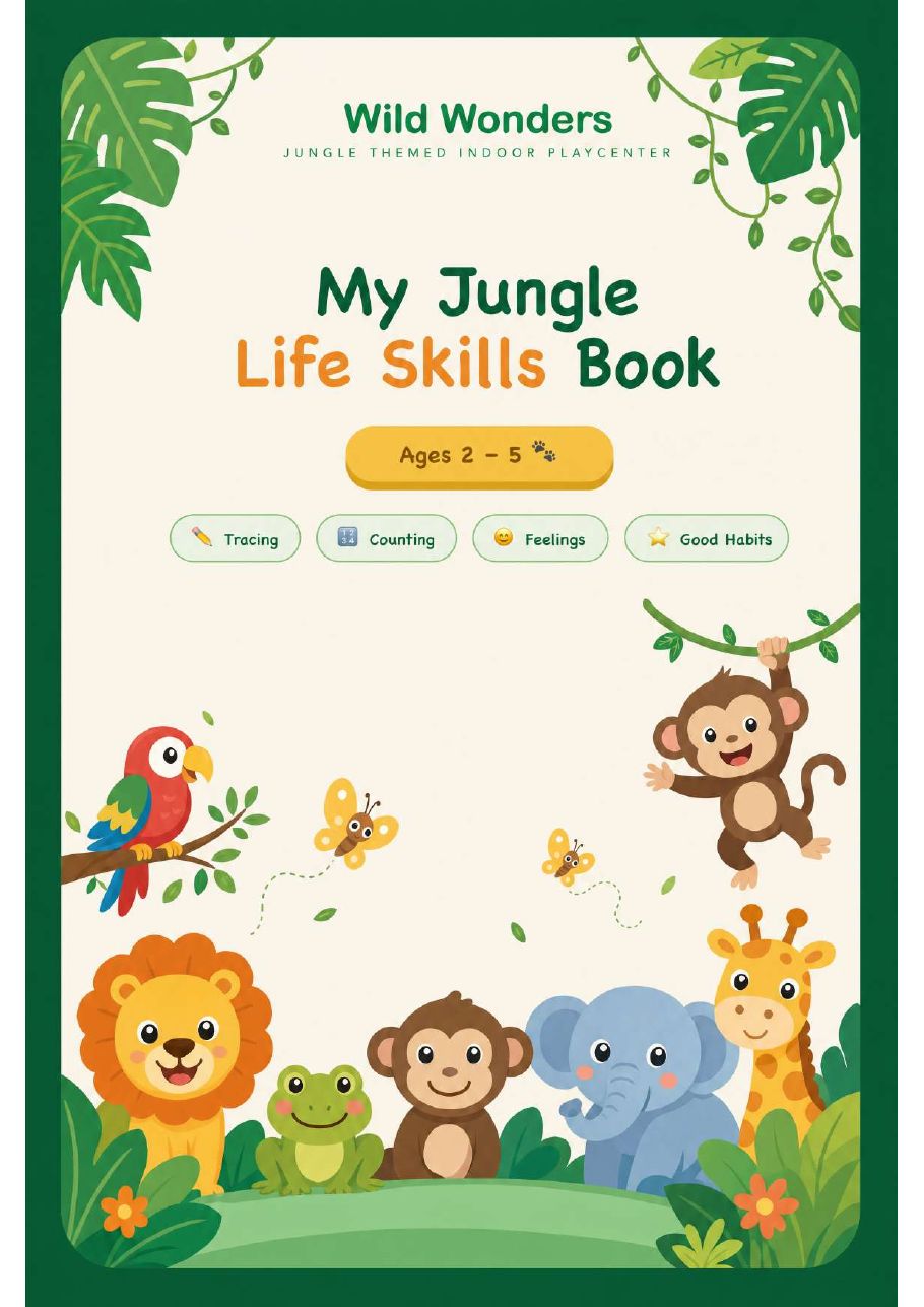Activity book cover for ages 2 to 5