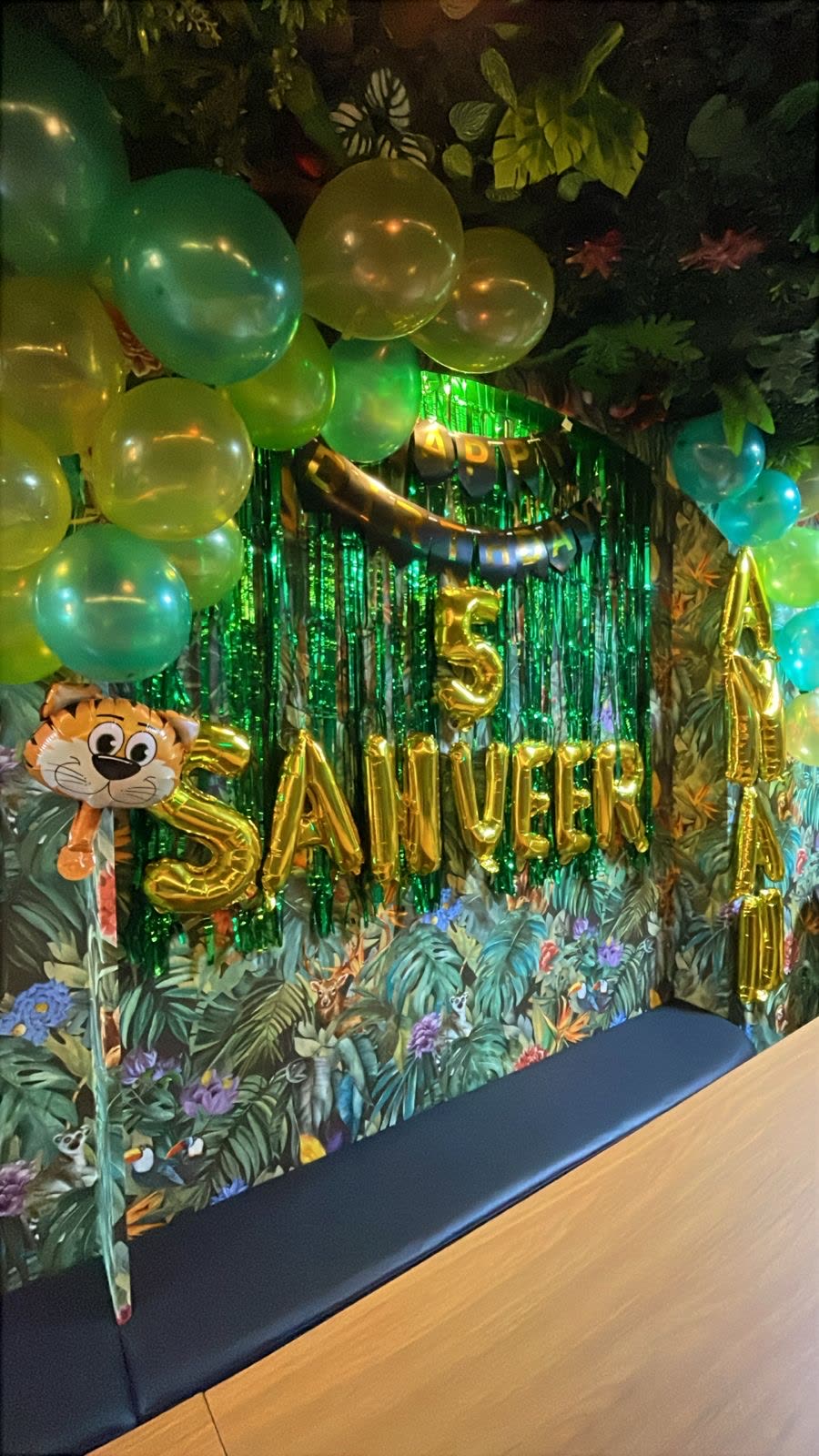 Birthday party setup at Wild Wonders, a birthday party venue in Mulund