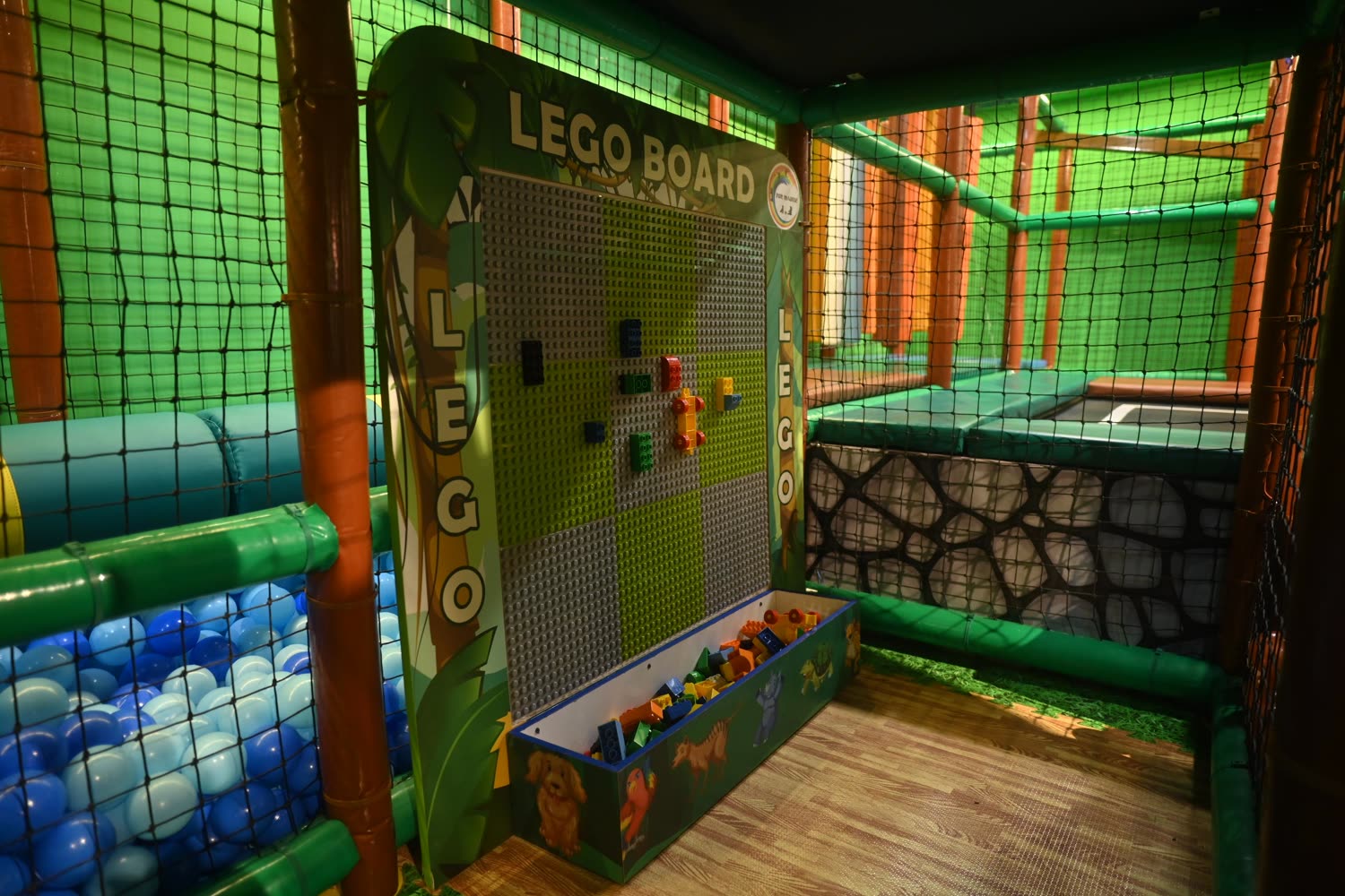Building blocks play area at Wild Wonders Mulund