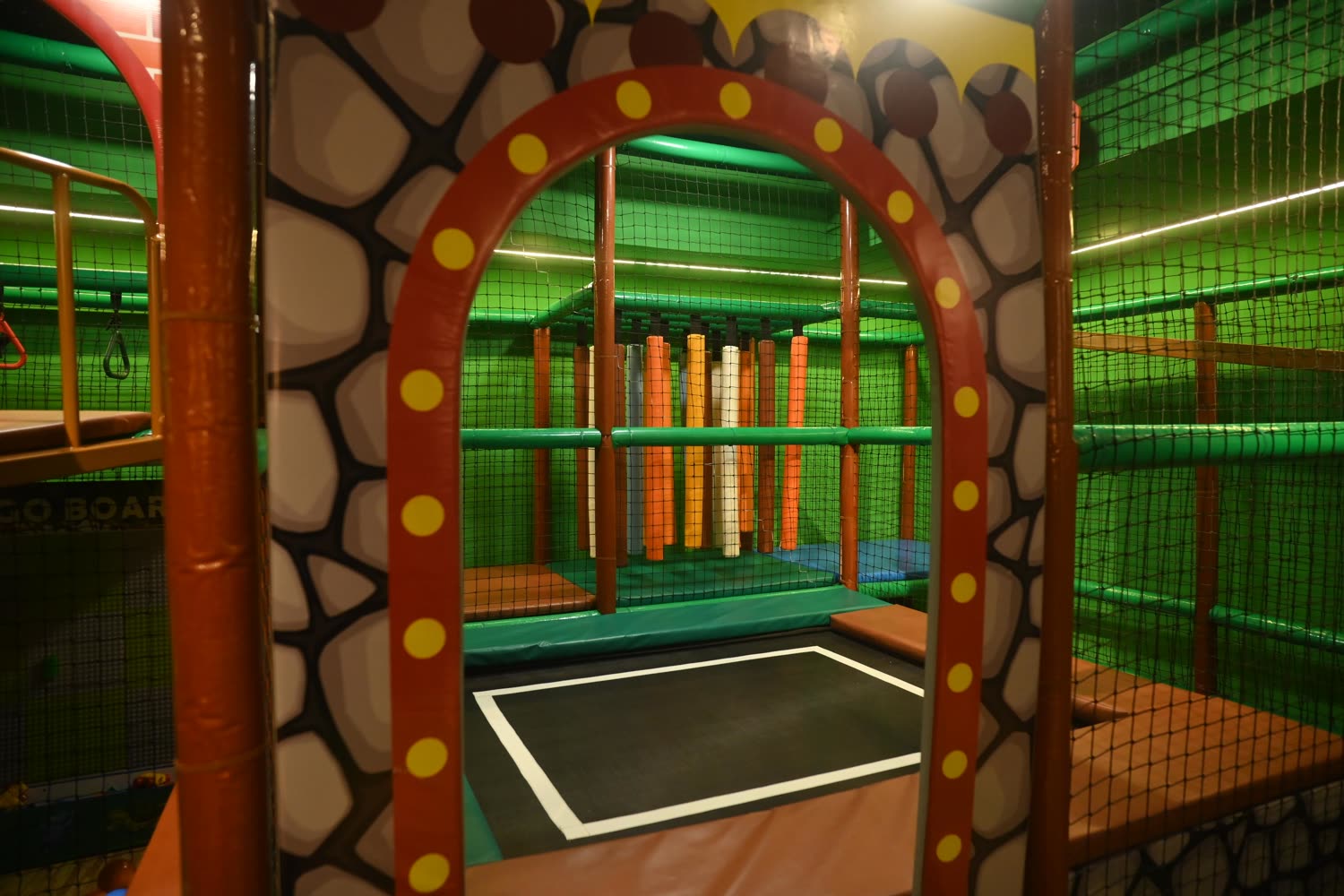 Trampoline at Wild Wonders indoor play area Mulund